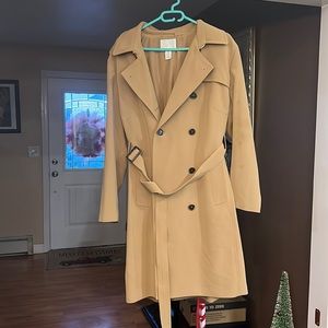 Tan trench Coat, H&M, Size XL